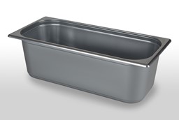 Eisbehälter aus Kunststoff Graue Behälter aus Kunststoff für Speiseeis