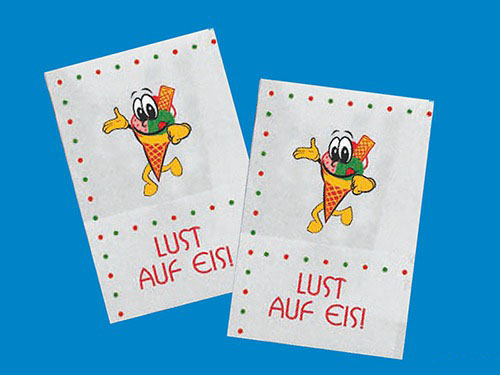 Bild von Servietten aus Papier "Lust auf Eis"