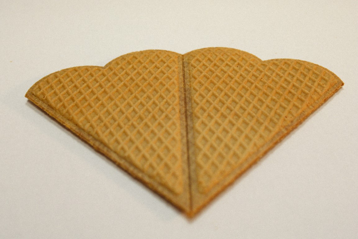 Bild von Dekorwaffel - Herzfächer 015