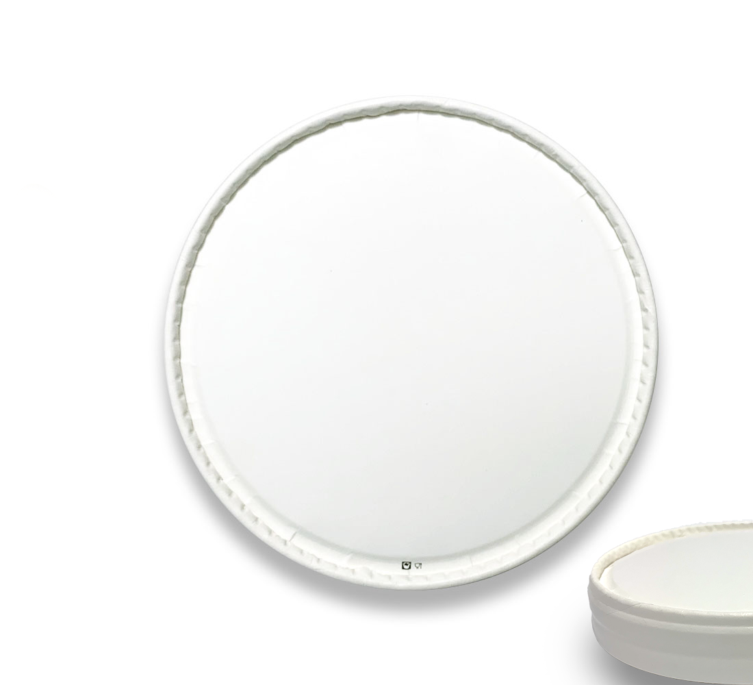 Bild von Deckel aus Pappe für Becher i-500, weiß Pack zu 24 Stück